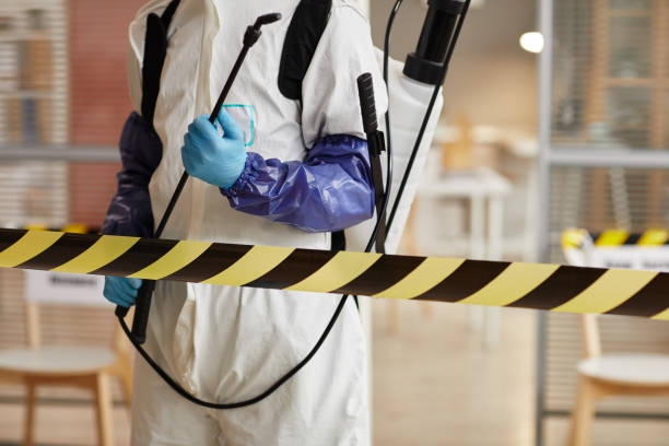 Professional Sewage Cleanup technician working in Shelbyville, MI